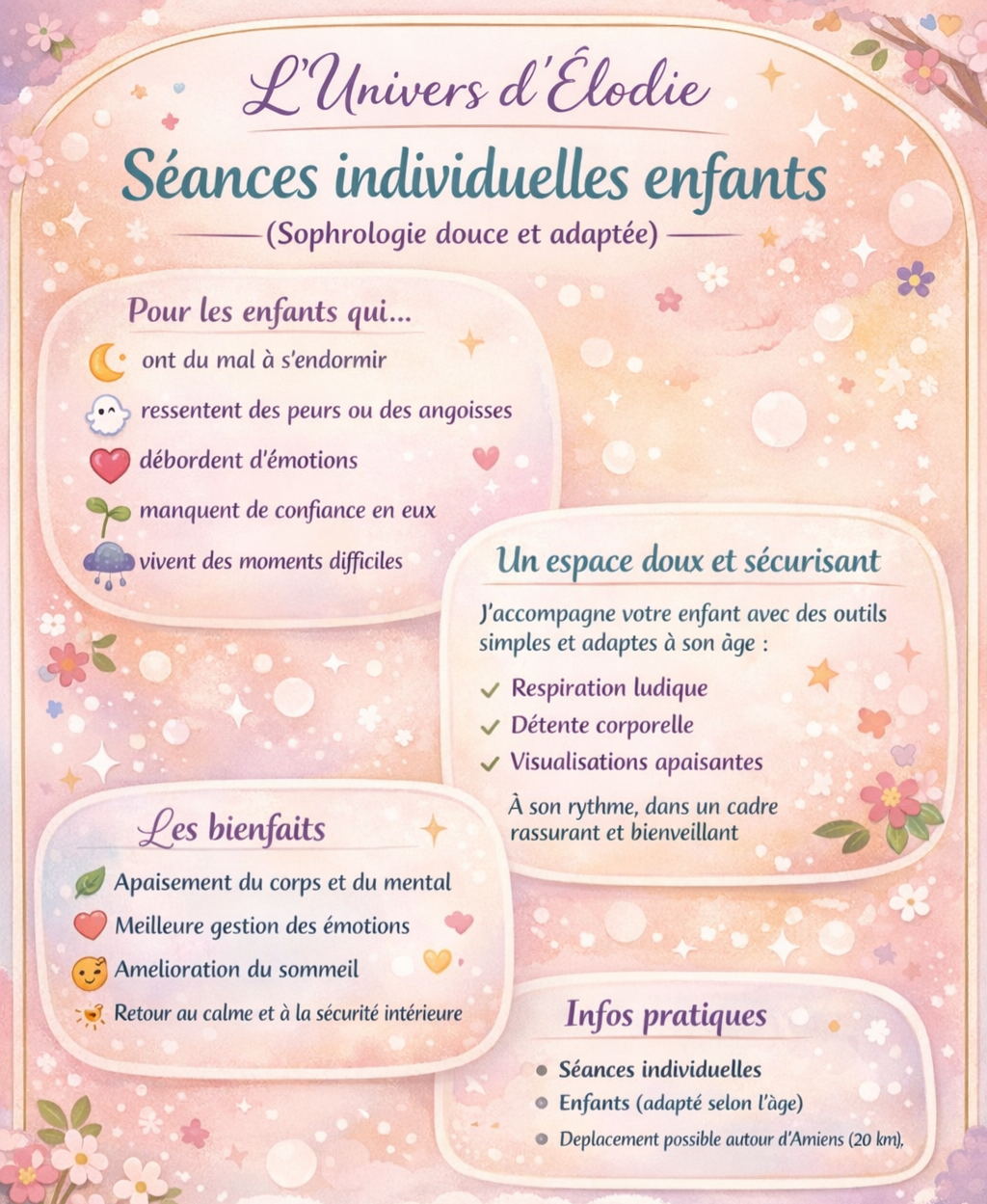 Séance individuelle (enfants et ados) à domicile